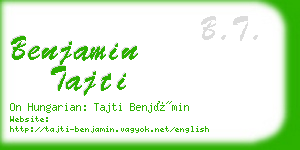 benjamin tajti business card